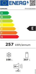 Samsung RT47CG6636WW E Enerji Sınıfı 465 LT No-Frost Çift Kapılı Buzdolabı - Görsel 2