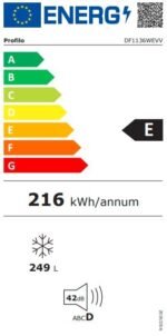 Profilo DF1136WEVV 258 LT 7 Çekmeceli Dikey Derin Dondurucu - Görsel 5