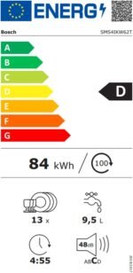 Bosch SMS4IKW62T 6 Programlı 13 Kişilik Bulaşık Makinesi - Görsel 2