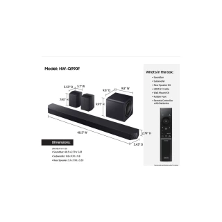 Samsung Uyumlu HW-Q990F 11.1.4 Ch Subwoofer & Arka Hoparlör Q-Serisi Soundbar (2025) - Görsel 5